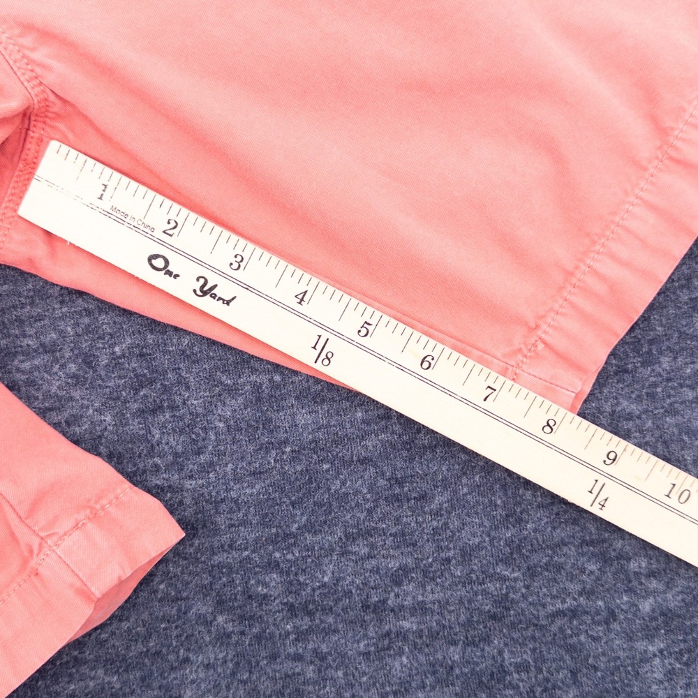 Barneys New York Chino Shorts Mens 34 Coral Salmon Pink Flat Front Casual - Picture 6 of 8